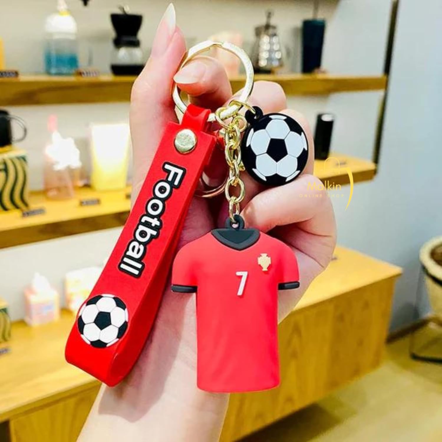 Ronaldo Silicon Keychain